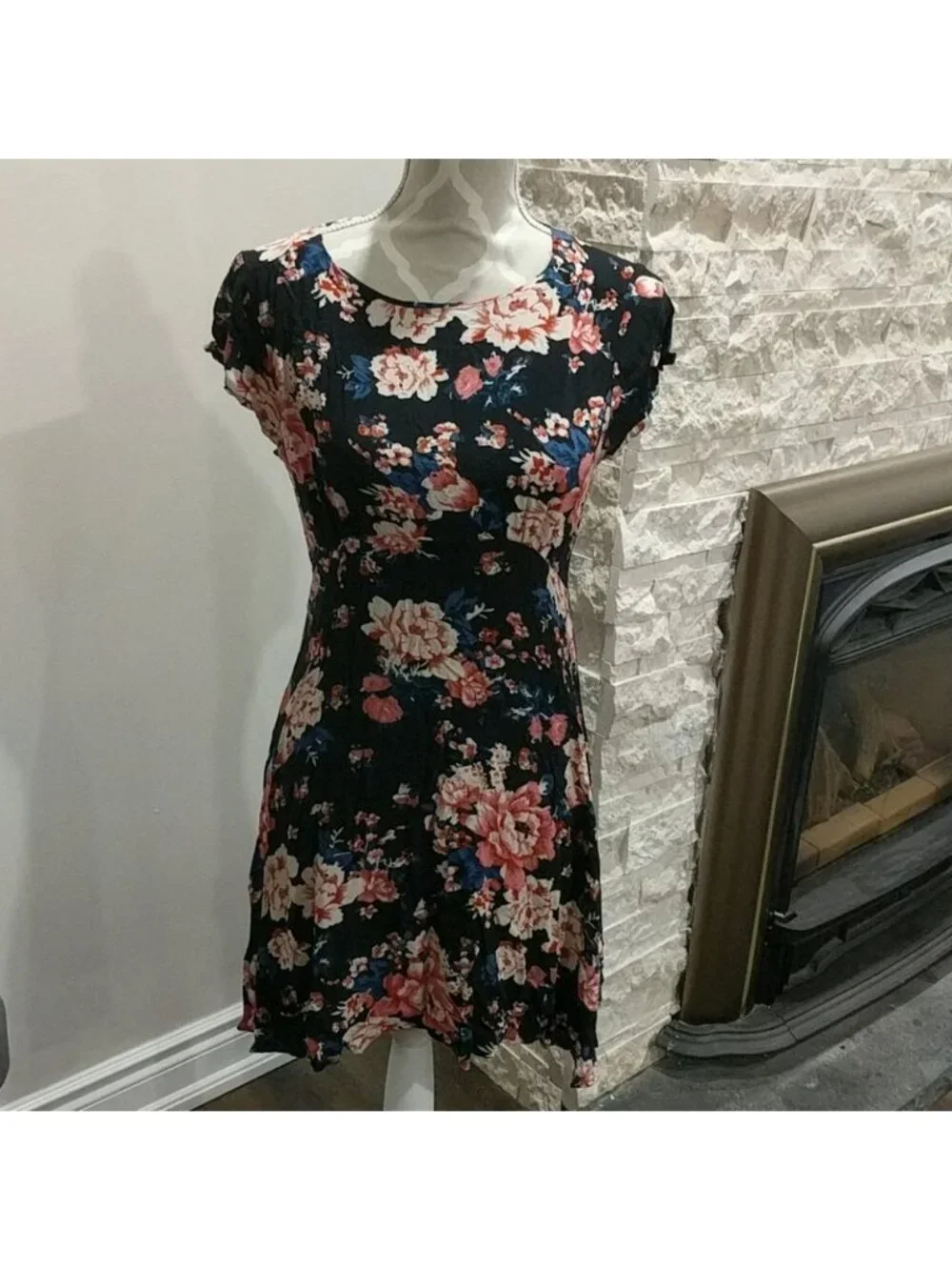 Vero Moda floral short sleeve dress